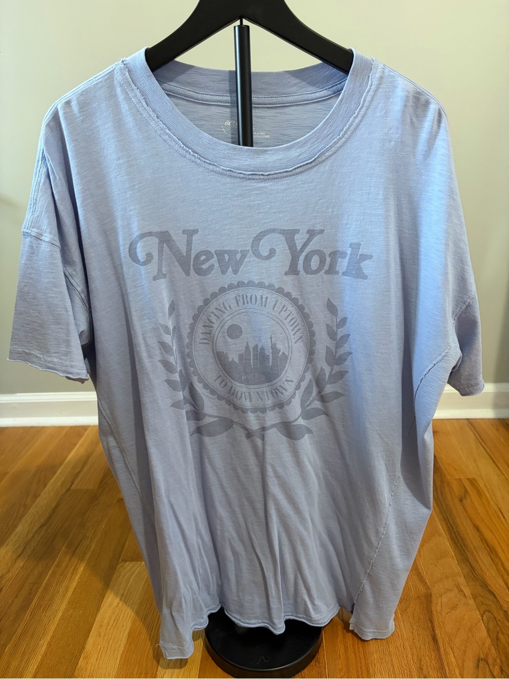New York Graphic Tee - Light Blue